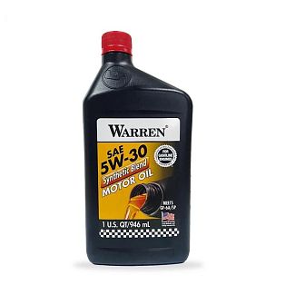 Масло моторне синтетичне 0.946л 5W30 Warren