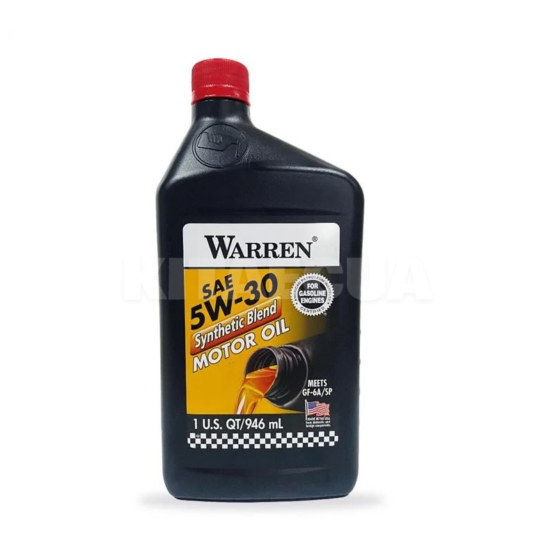 Масло моторне синтетичне 0.946л 5W30 Warren (WAR5W3012PL)