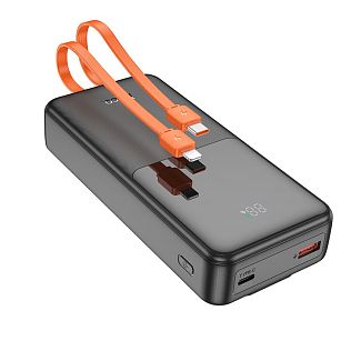 Повербанк Sharp charger 20000mAh 20W чорний HOCO - Kitaec.ua Повербанк Sharp charger 20000mAh 20W чорний HOCO