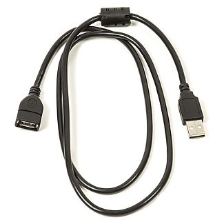 Кабель USB AF - AM One ferrite 1.0 м чорний PowerPlant