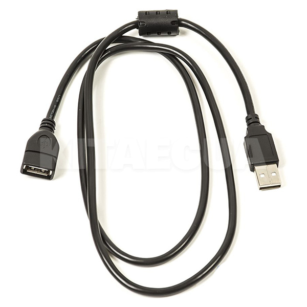 Кабель USB AF - AM One ferrite 1.0 м чорний PowerPlant (CA910694)