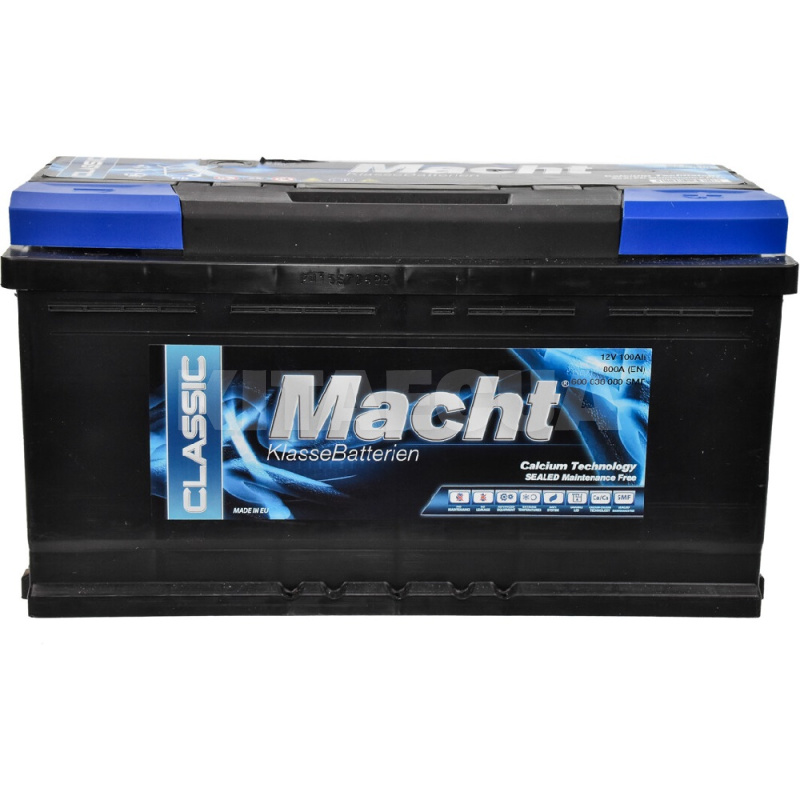 Автомобільний акумулятор Classic 100Ач 800А "+" справа MACHT (25350)