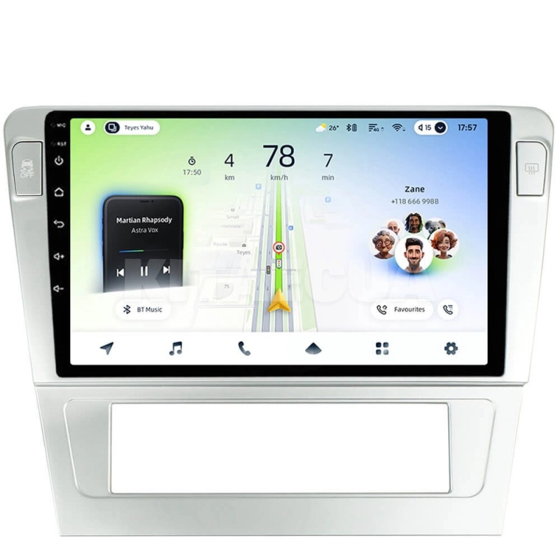 Штатная магнитола CC4L 6+64 Gb 9" Skoda SuperB 2001-2008 Teyes (71736)