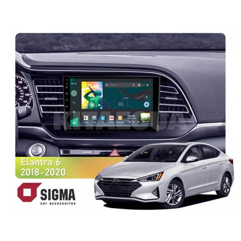 Штатна магнітола X9232 2+32 Gb 9" Hyundai Elantra 6 2018-2020 (A) SIGMA4car (33377)