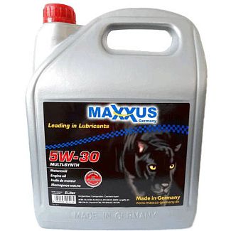Масло моторное синтетическое 5л 5W-30 Mutli-Synth Maxxus