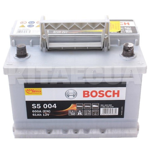 Акумулятор автомобільний 61Ач 600А "+" праворуч Bosch (0092S50040) - 2
