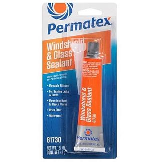 Герметик автомобільний стекол та фар 42г FLOWABLE SILICONE Windshield & Glass SEALER Permatex