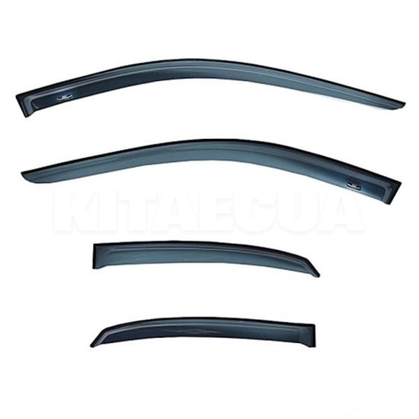 Дефлекторы окон (ветровики) на Renault Scenic (2009-2015) 2 шт. HIC (1/REN16)