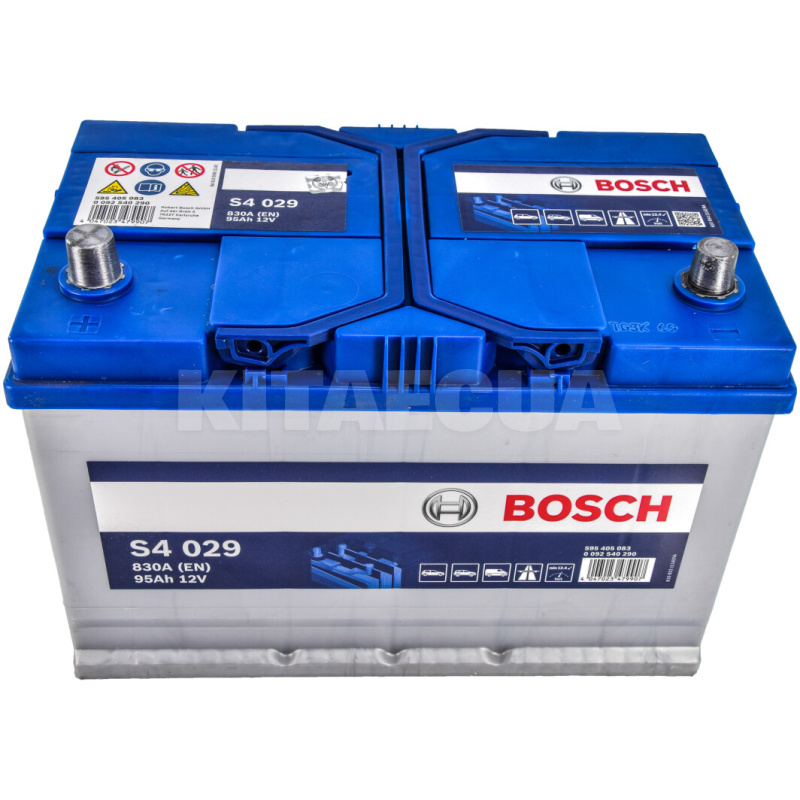 Акумулятор 95Ач Asia (T3) 306x173x225 с прямою полярністю 830А S4 Bosch (BO 0092S40290) - 2