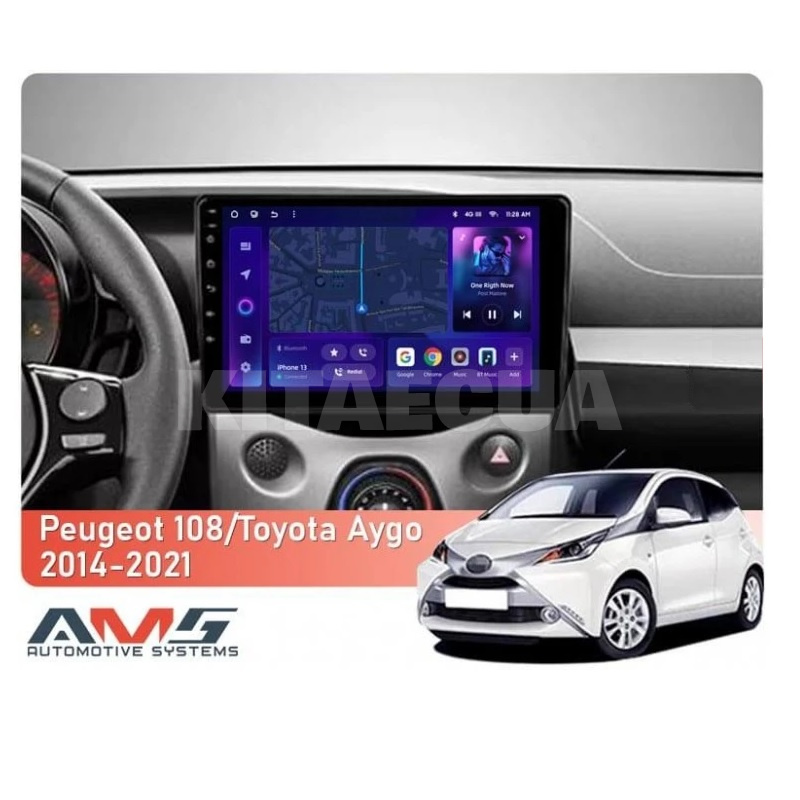 Штатна магнітола MOSS M3 4+32 ГБ 9" Toyota Aygo B40 2014-2021 (F2) AMS (50610) - 2