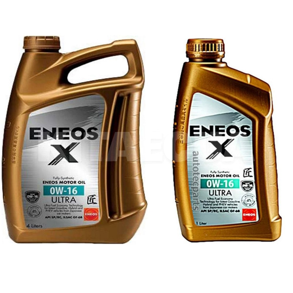 Масло моторне синтетичне 4л 0w-16 x ultra + 1л 0w-16 x ultra ENEOS (EU0020301NA)