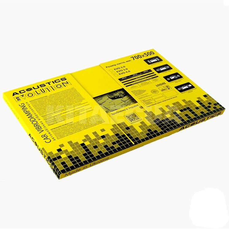 Виброизоляция EVOLUTION EVO 3мм 700x500мм ACOUSTICS (56236) - 2