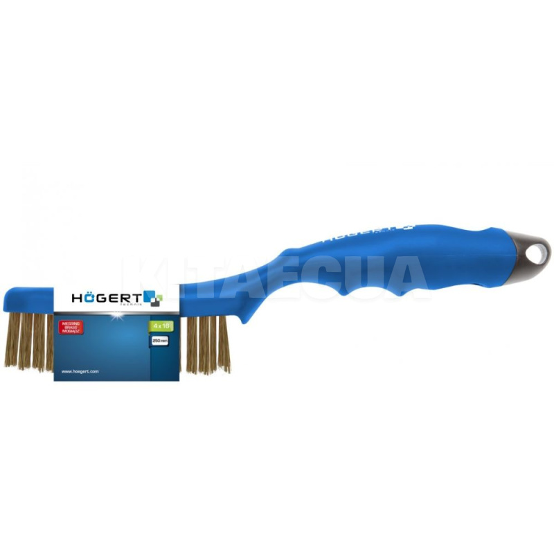 Щітка дротяна чотирирядна дріт латунний HOGERT (HT3B623) - 3