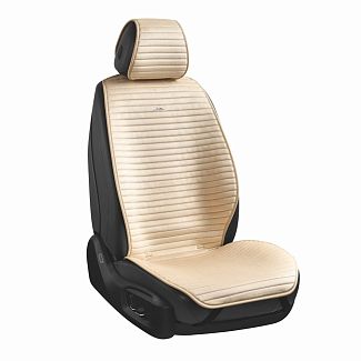 Накидка на передние сиденья бежевая с подголовником 2 шт. Sport CARLIFE