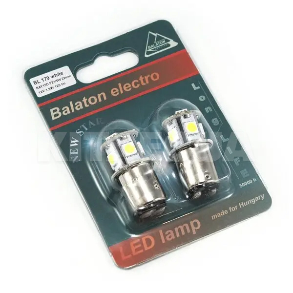 LED лампа для авто BL-179 BAY15D 5W (комплект) BALATON (151222)