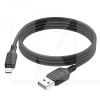 Кабель USB - microUSB 2.4A X90 1м черный HOCO (6931474788429)