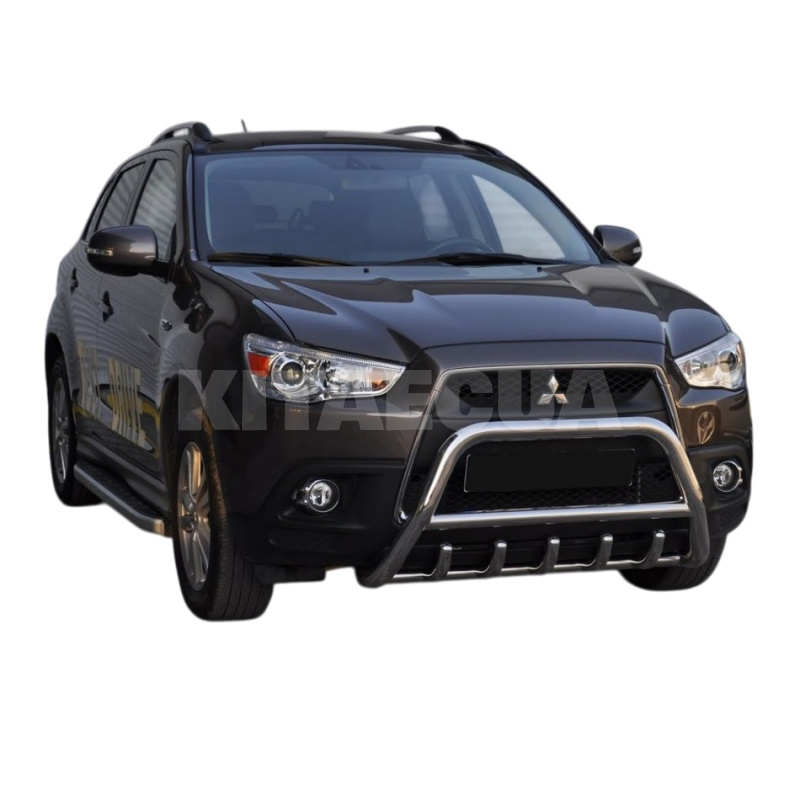 Кенгурятник WT003 Mitsubishi ASX 2010-2023 нержавеющая сталь CAN (dd14928) - 3