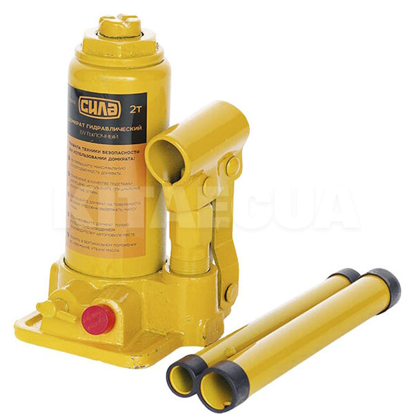 Домкрат гідравлічний пляшковий 2т (158мм-308мм) СИЛА (271002)