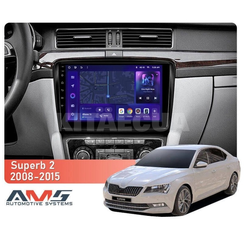 Штатна магнітола MOSS M3 4+32 ГБ 10" Skoda Superb 2 B6 2008-2015 AMS (50885) - 2