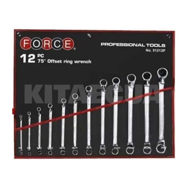 Набор ключей накидных 12 предметов 6-32 мм FORCE (FOR 51213P)