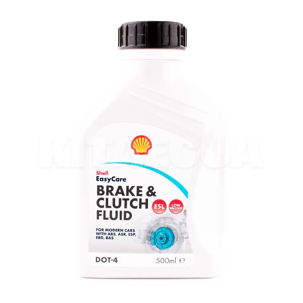 Гальмівна рідина 0.5л Brake & Clutch Fluid DOT 4 ESL SHELL (ТОВ-У502350)