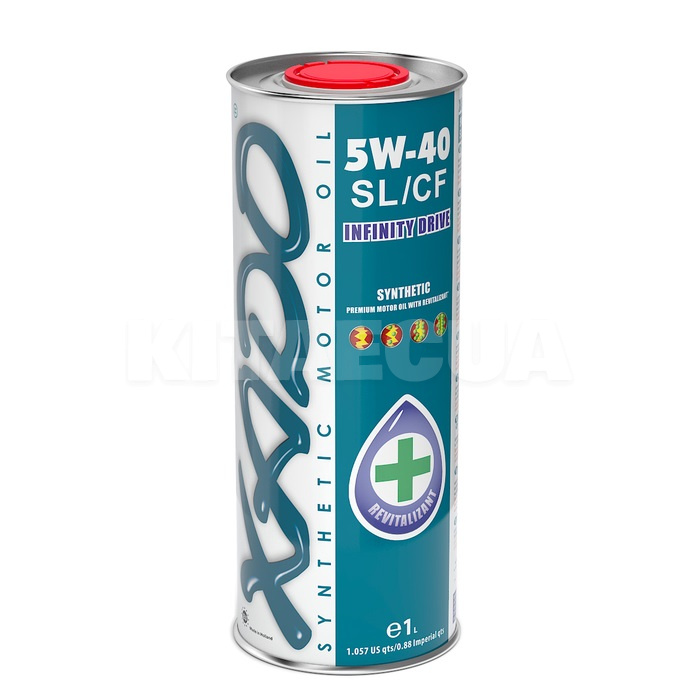 Масло моторне синтетичне 1л 5W-40 SL/CF XADO (ХА 24106_1)
