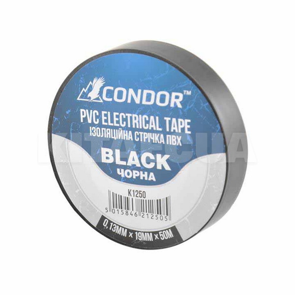 Изолента 50 м х 19 мм черная CONDOR (K1250)