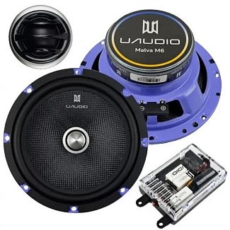 Динаміки компонентні 2-х смугові 6.5" (16.5 см) 80 Вт чорні (2 шт) Malva M6 UAudio