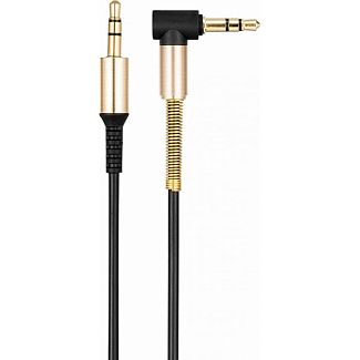 Кабель mini Jack 3.5 мм - mini Jack 3.5 mm UPA02 Spring 1м чорний HOCO