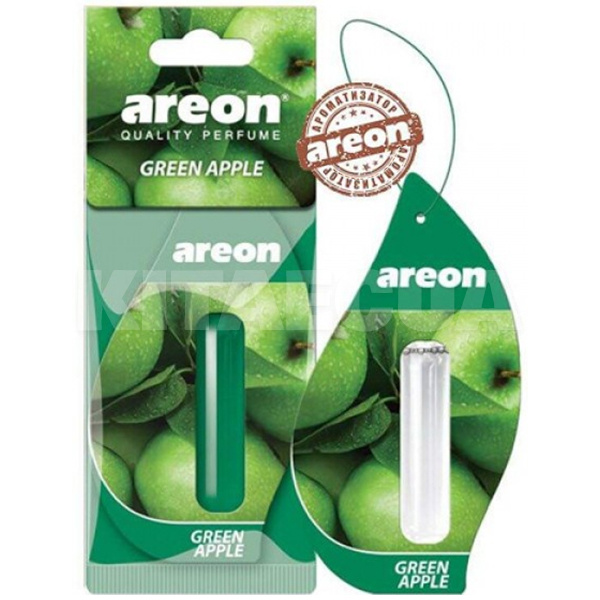 Ароматизатор Mon Liquid Green Apple "зелёное яблоко" 5мл жидкий листик AREON (LR20-10949) - 2