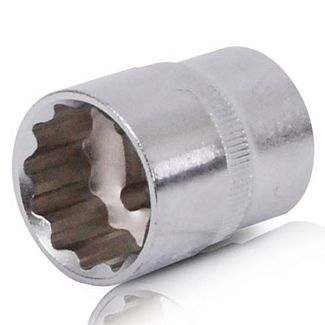 Головка торцевая 12-гранная 22 мм 1/2" 38 мм Intertool