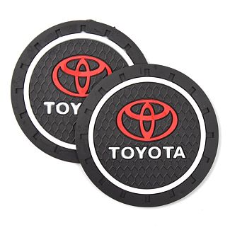 Коврики антискользящие в подстаканник 7 см Toyota (2шт.) 