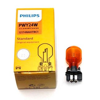 Галогенная лампа WP3,3x14,5/4 24W 12V PHILIPS