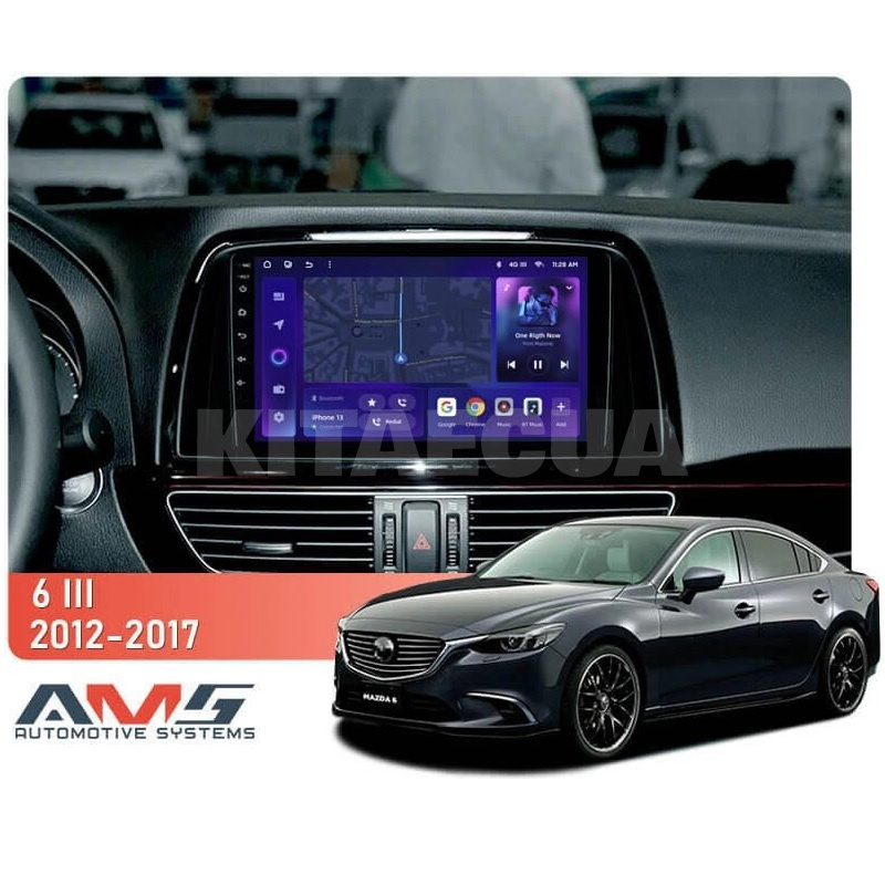 Штатная магнитола MOSS M3 4+32 ГБ 9" Mazda 6 3 GJ 2012-2017 (B) AMS (50135) - 2