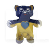 Игрушка для автомобиля сине-желтая на присосках Кот "Кот Патриот с большим сердцем" (363543723)