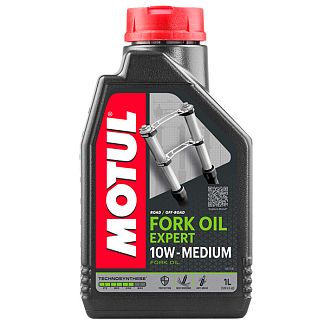 Масло гидравлическое полусинтетическое 1л 10W Fork Oil Expert Medium MOTUL