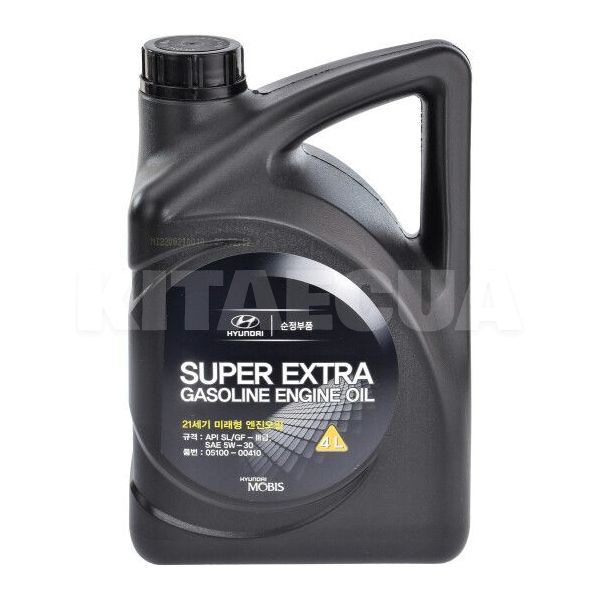 Масло моторне Напівсинтетичне 4л 5W-30 Super Extra Gasoline MOBIS (510000410-MOBIS)