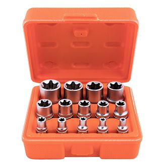 Набор торцевых головок с трещоткой 1/4" 3/8" 1/2" 14 предмет Alloid