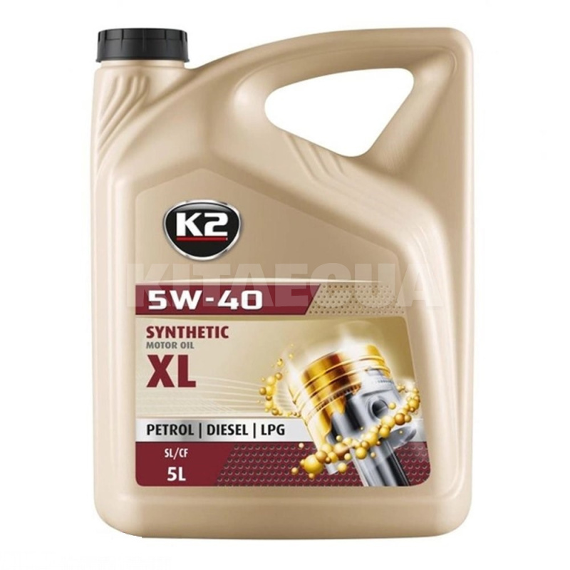 Масло моторное синтетическое XL SL/CF/CF-4 5W-40 5л K2 (O1105E)