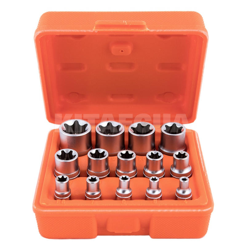 Набор торцевых головок с трещоткой 1/4" 3/8" 1/2" 14 предмет Alloid (НГЕ-424K)