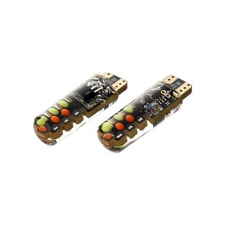 LED лампа для авто T10 W3W/W5W 2V 2 світлодіоди (комплект) TBS Design