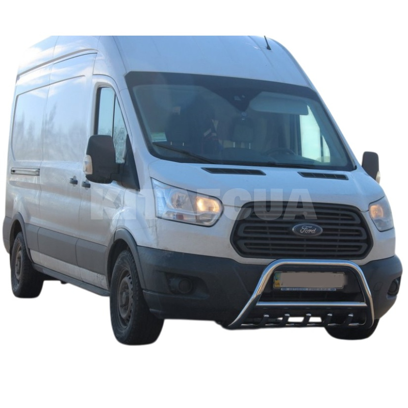 Кенгурятник WT003 Ford Transit 2014- нержавеющая сталь CAN (dd21787) - 3