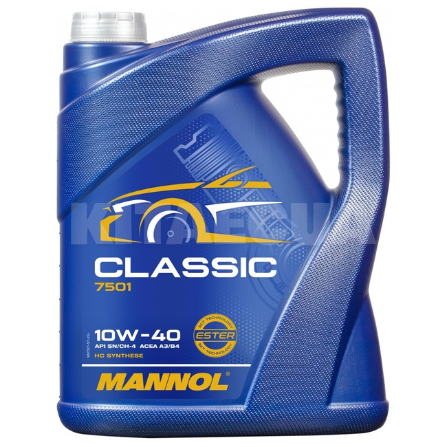 Масло моторне напівсинтетичне 5л 10W-40 Classic Mannol (MN7501-5)