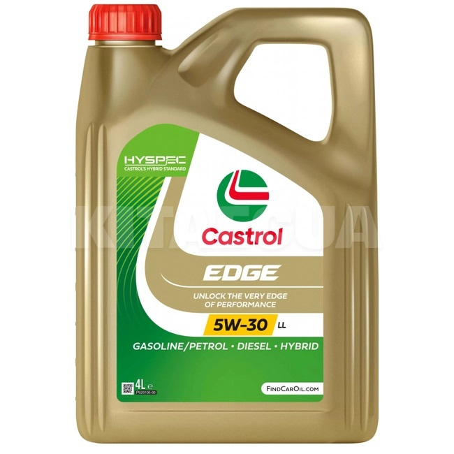 Моторное масло синтетическое 4л 5W-30 LL EDGE CASTROL (CS 5W30 E 4L)