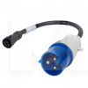 Перехідник 3.7 кВт 16А 1-фаза (побутова) вилка) - (зарядна станція) TRANS-GREEN (Adapter-A3)