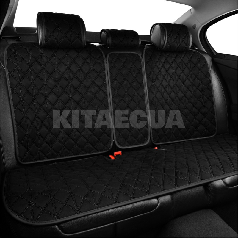 Накидки на сиденья черные с подголовником Nitro CARLIFE (SC40104) - 3