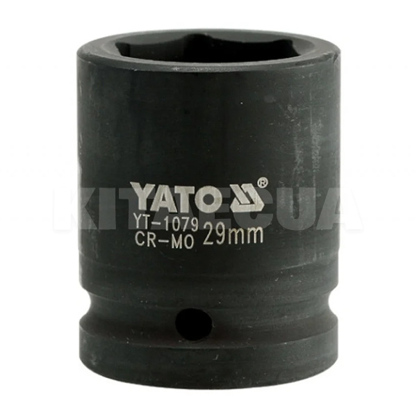 Головка торцевая ударная 6-гранная 29 мм 3/4" 53 мм YATO (YT-1079)