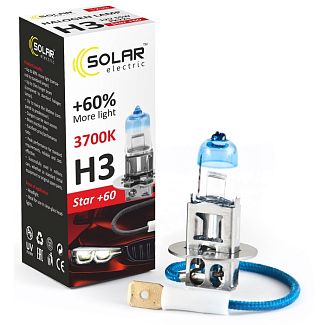 Галогенна лампа H3 55W 12V Starlight +60% Solar