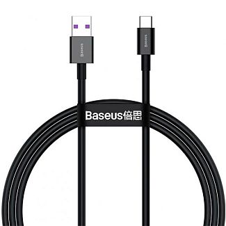 Кабель USB Type-C 66W 2м чорний BASEUS
