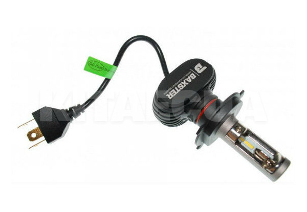 LED лампа для авто H4 P43t 50W 5000K (комплект) BAXSTER (00-00003726) - 3